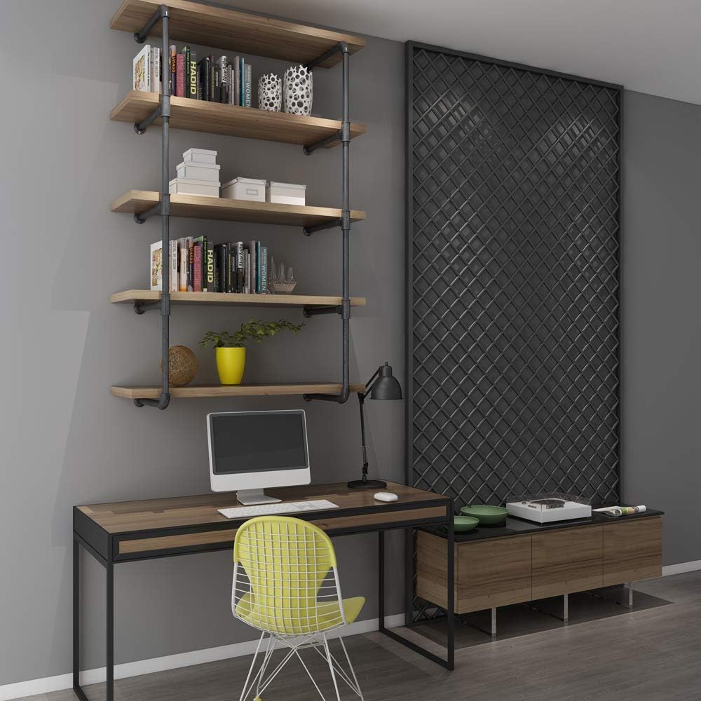 Vintage Industrial Wall Mount Bookshelf Shelving Unit M414