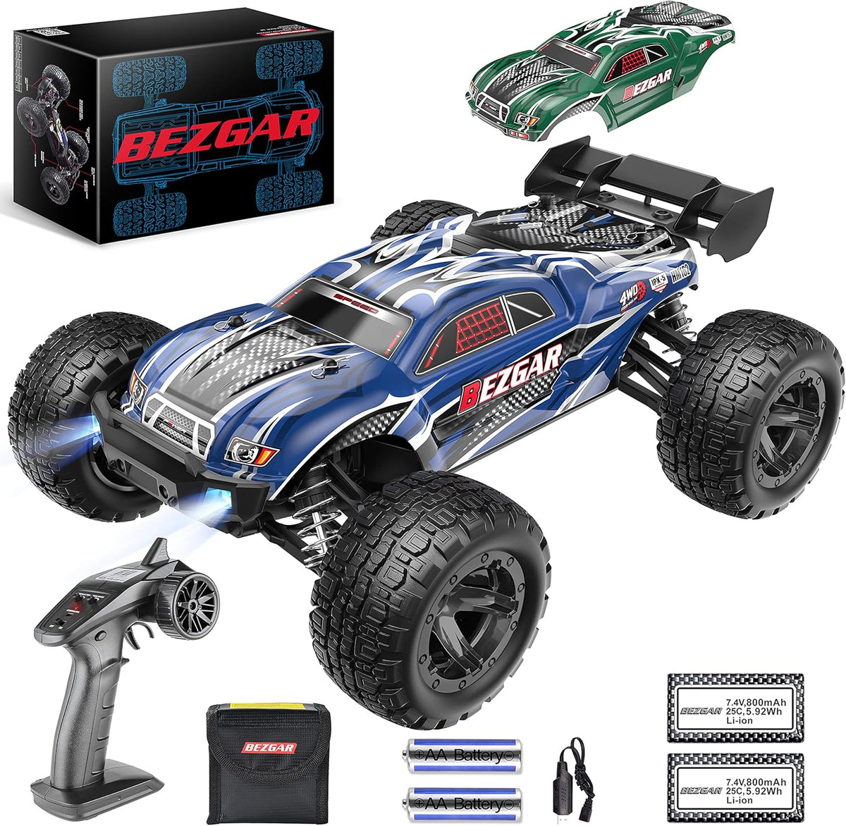 1:16 Scale 4WD Remote Control Electric Off Road RC Monster Truck A5403