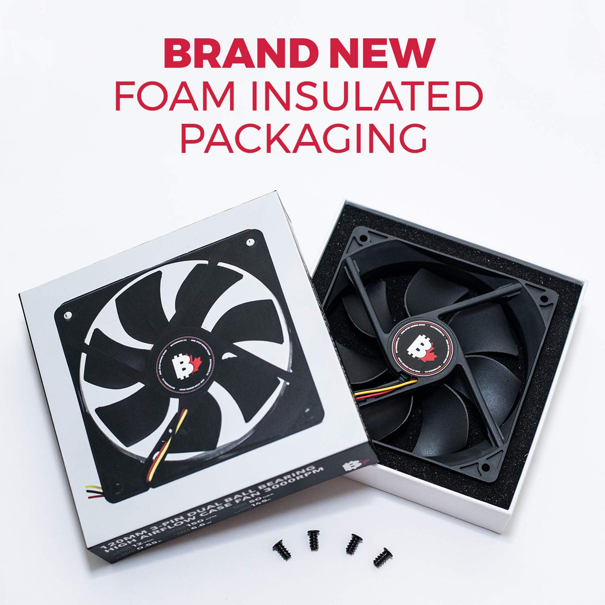 120mm 3-Pin 3000RPM Dual Ball Bearing Computer Case Fan M3918