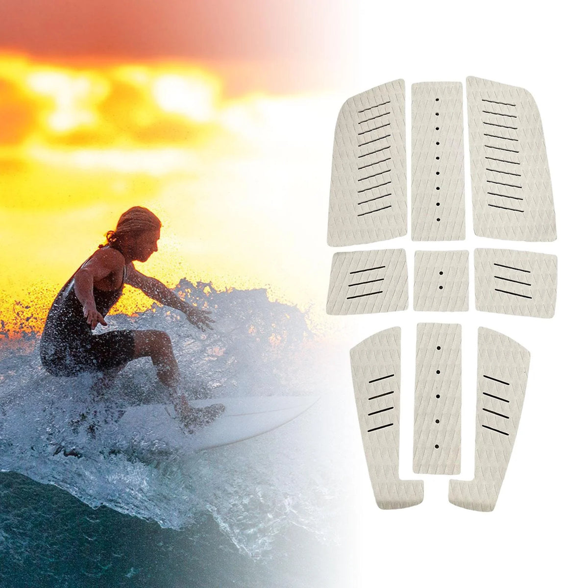 Gray Surfboard Traction Pad R2374