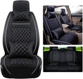 Black/White Line Full Set Car Seat Cover Q6495