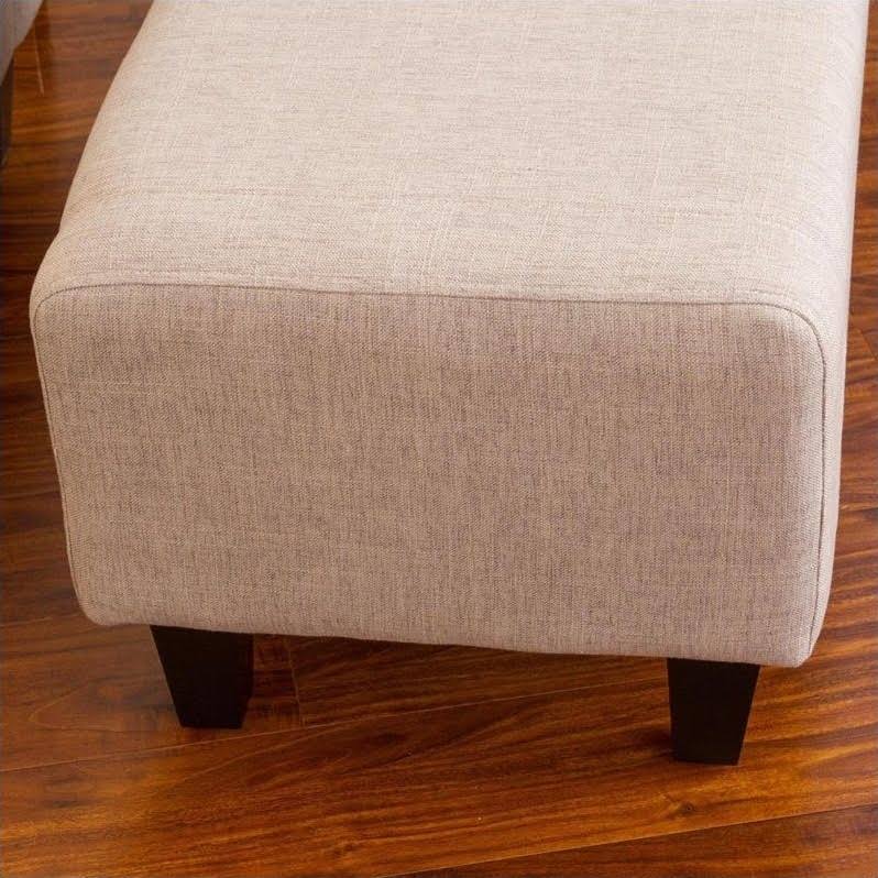 Beige Arm Chair and Ottoman I533146