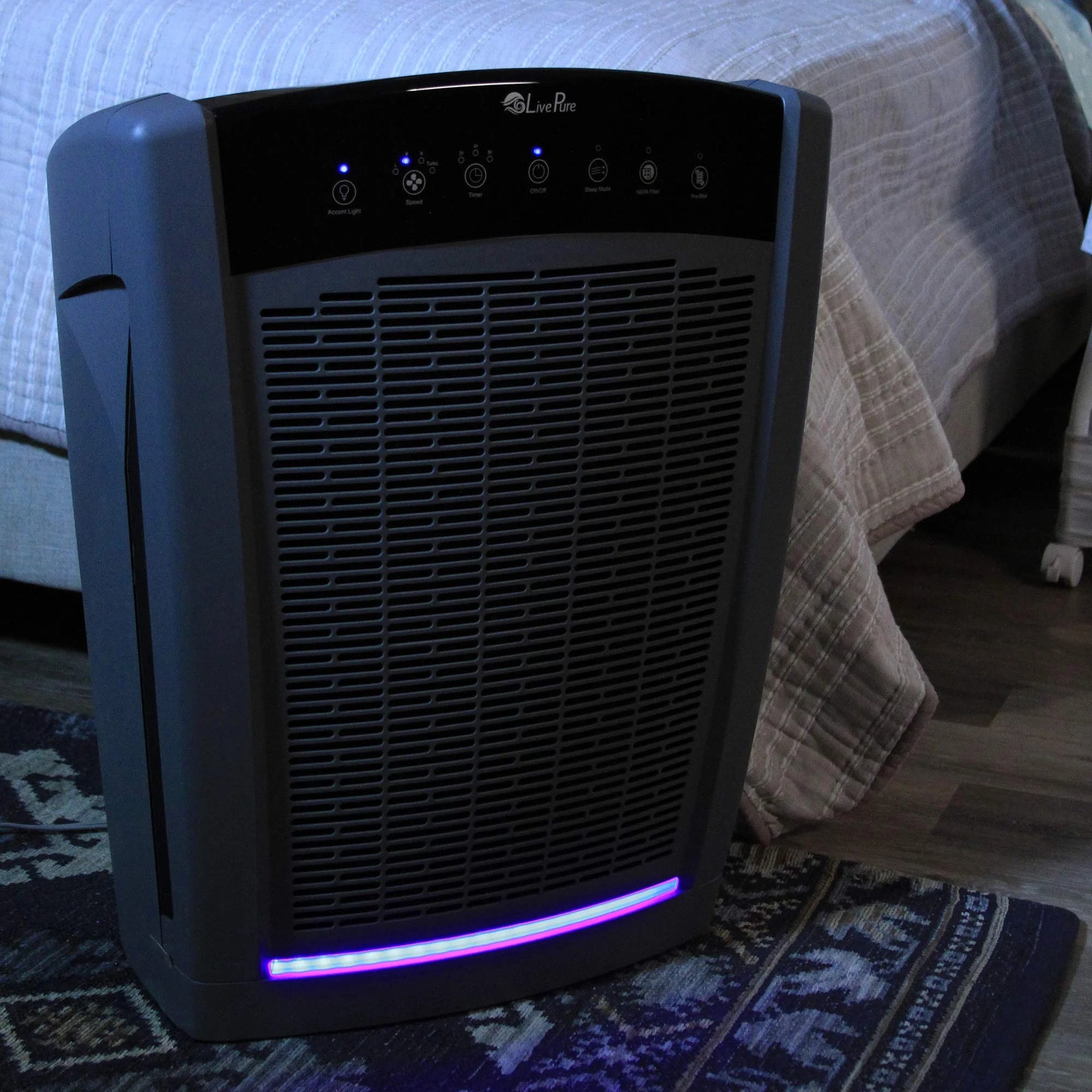 Slate Black True HEPA Air Purifier Q195299