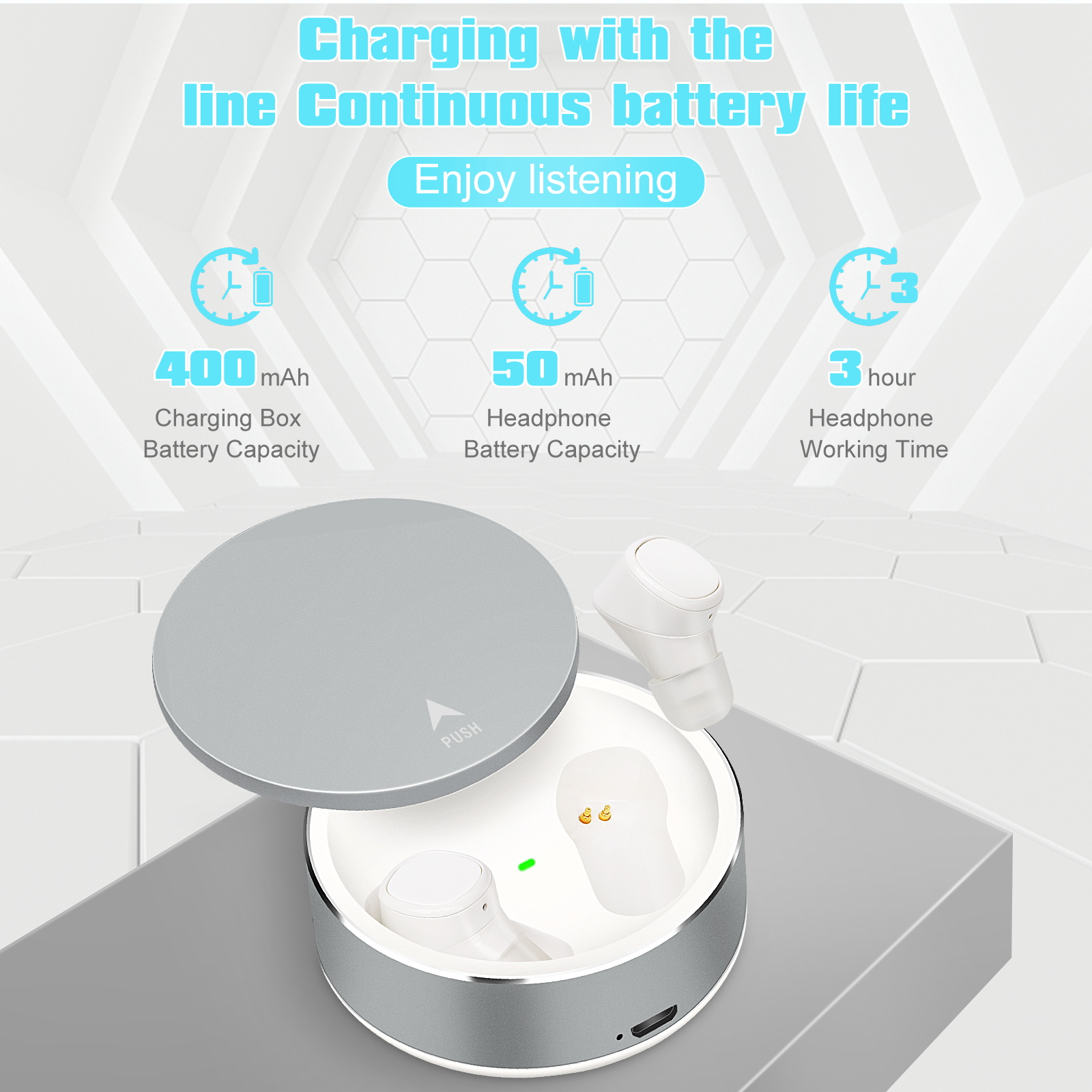 Sports Wireless Earbuds with Mic H4477