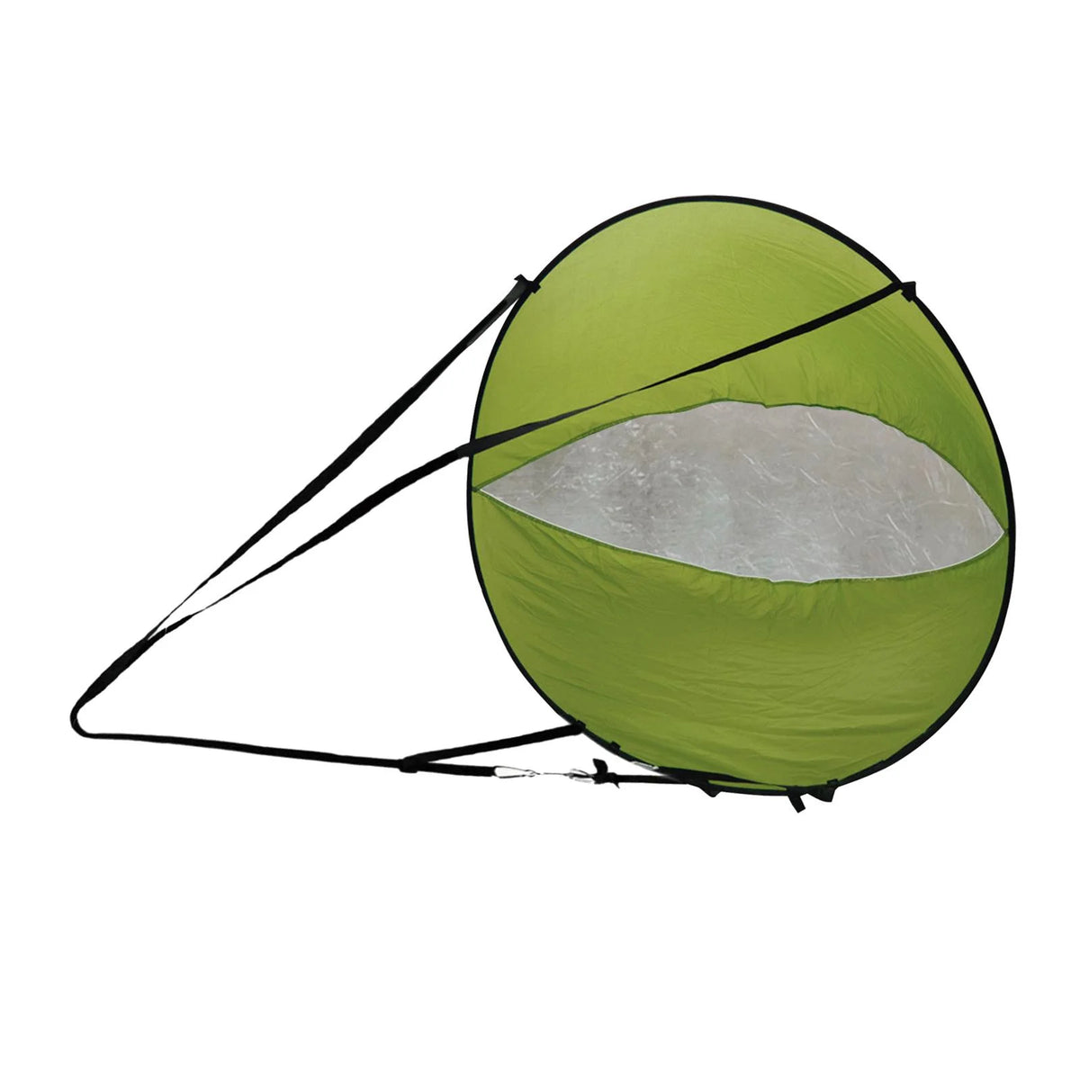 Green Wind Sail Kayak Wind Sail 108x108cm with Transparent Window T6179