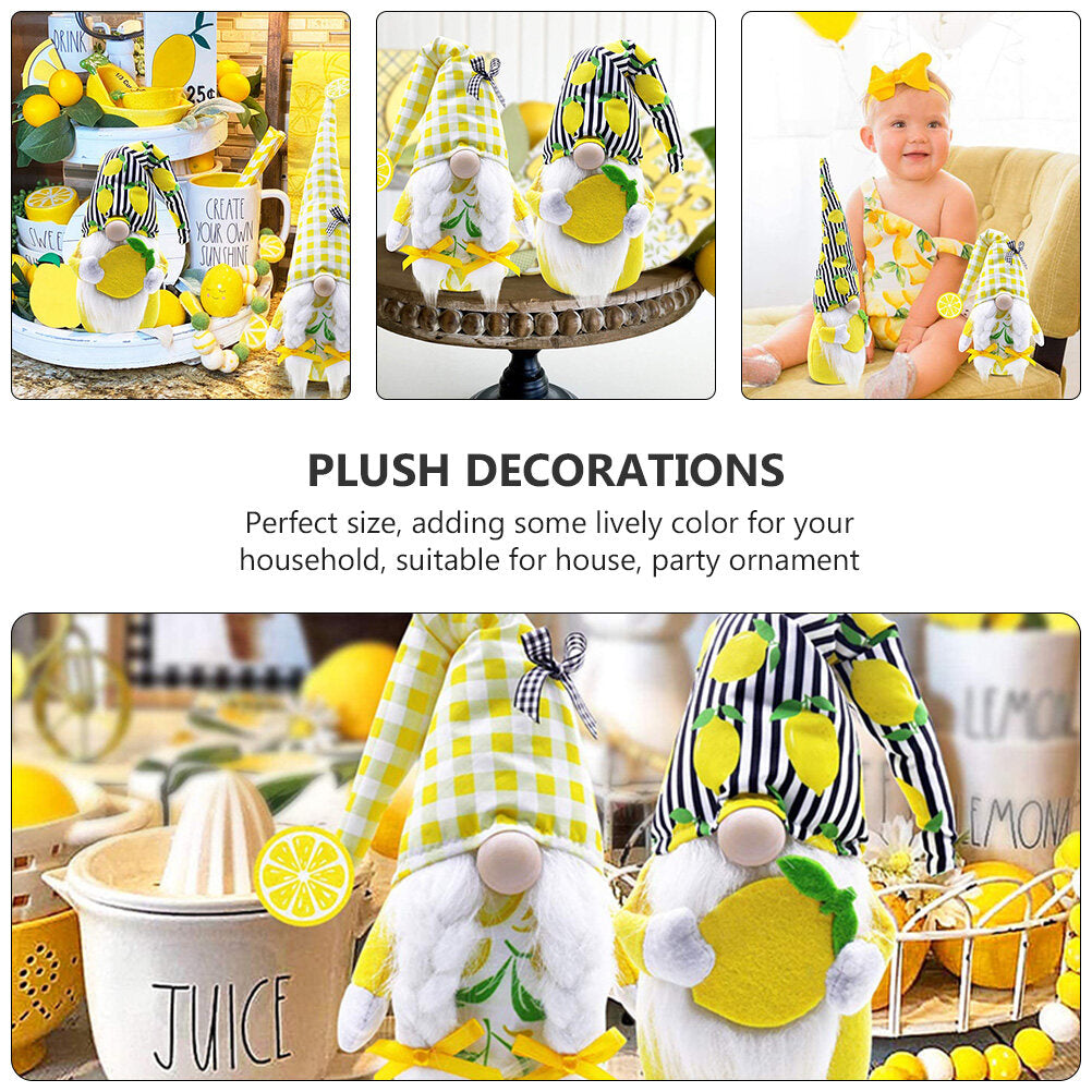 Lemon Faceless Old Man Plush Gnome Doll Toy S873