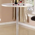 White Wood and Metal Bar Table J210012