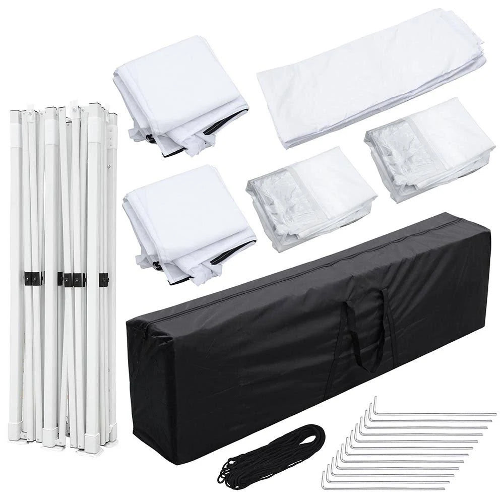 White Waterproof Pop Up Canopy Tent T307