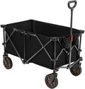 Heavy Duty Collapsible Folding Wagon Utility Cart with Universal Wheels & Adjustable Handle B46111