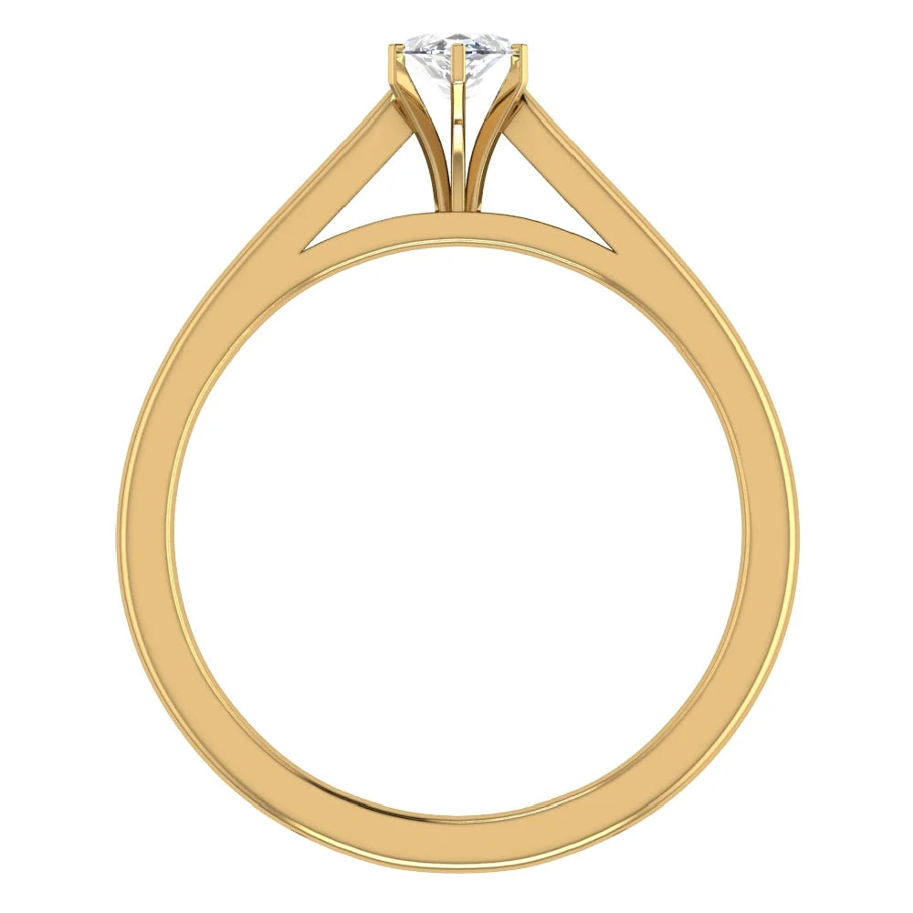 Marquise Solitaire GIA Certified 0.50 Carat 14K Gold Ring F191190