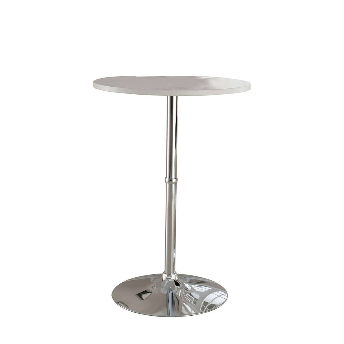 White Wood and Metal Bar Table J210012