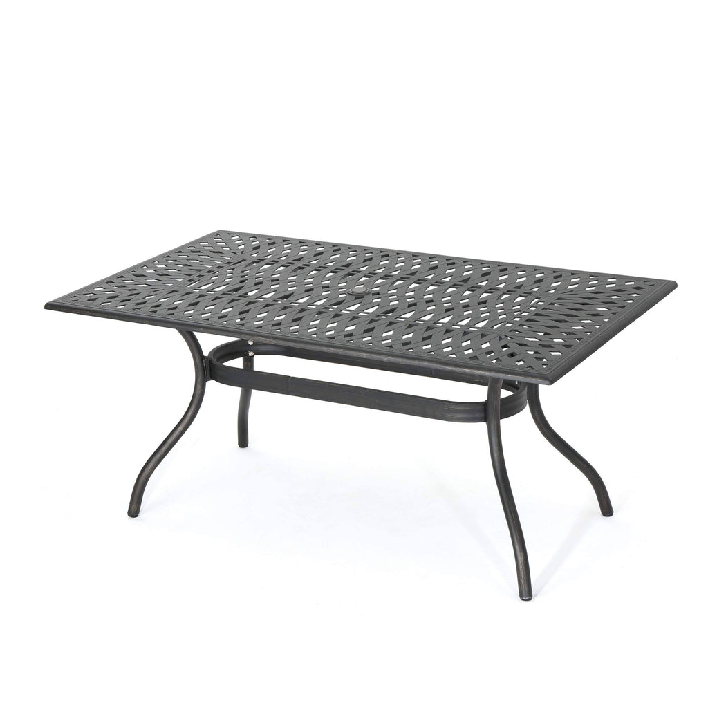 Cast Aluminum Rectangular Dining Table M2945
