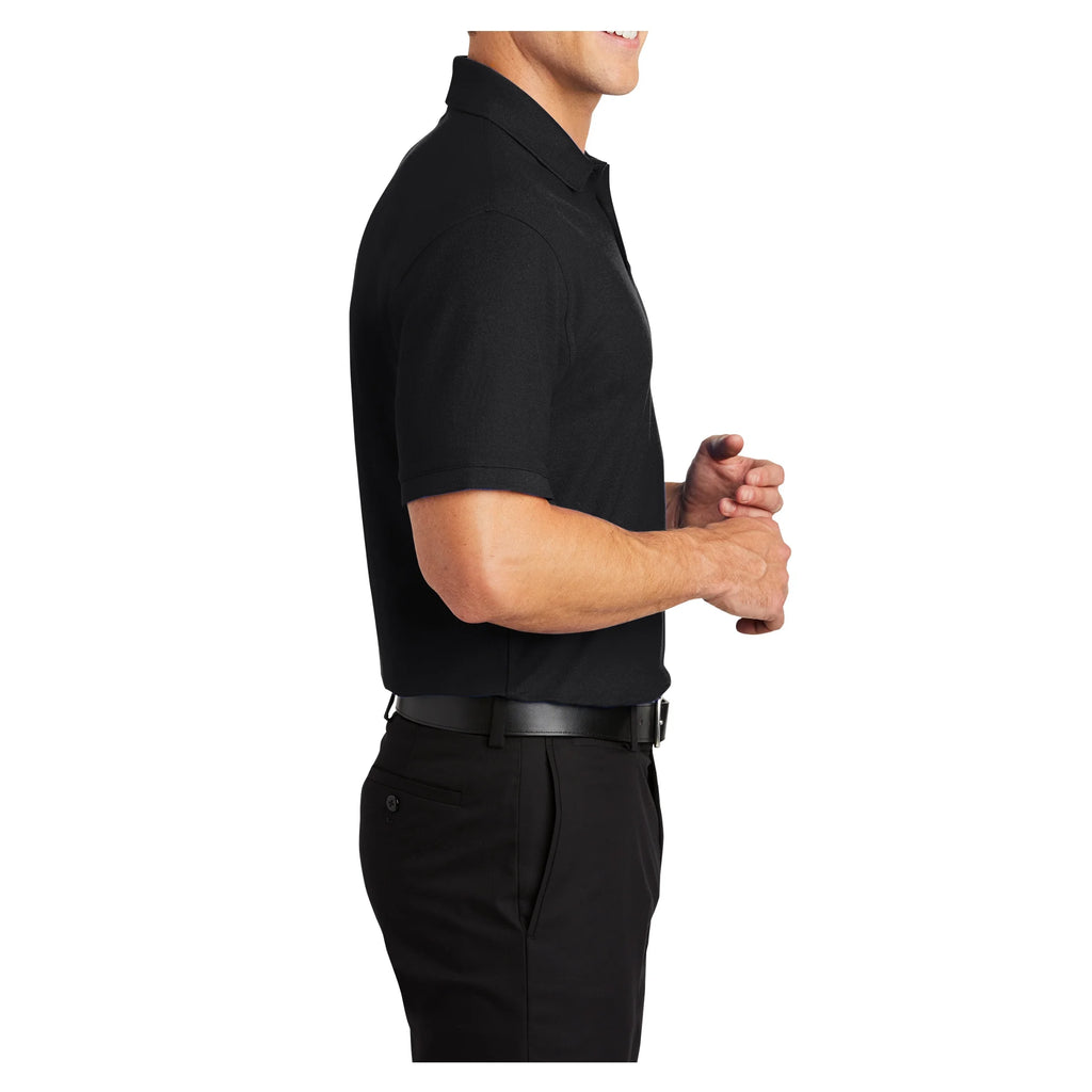 Men Short Sleeves Core Classic Polo Deep Black 6X-Large M393
