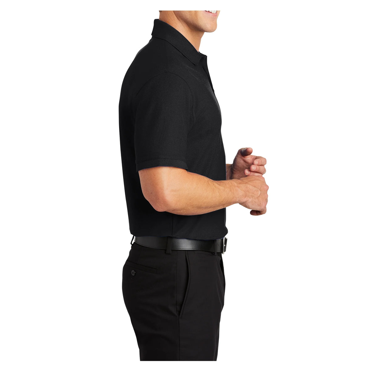 Men Short Sleeves Core Classic Polo Deep Black 6X-Large M393