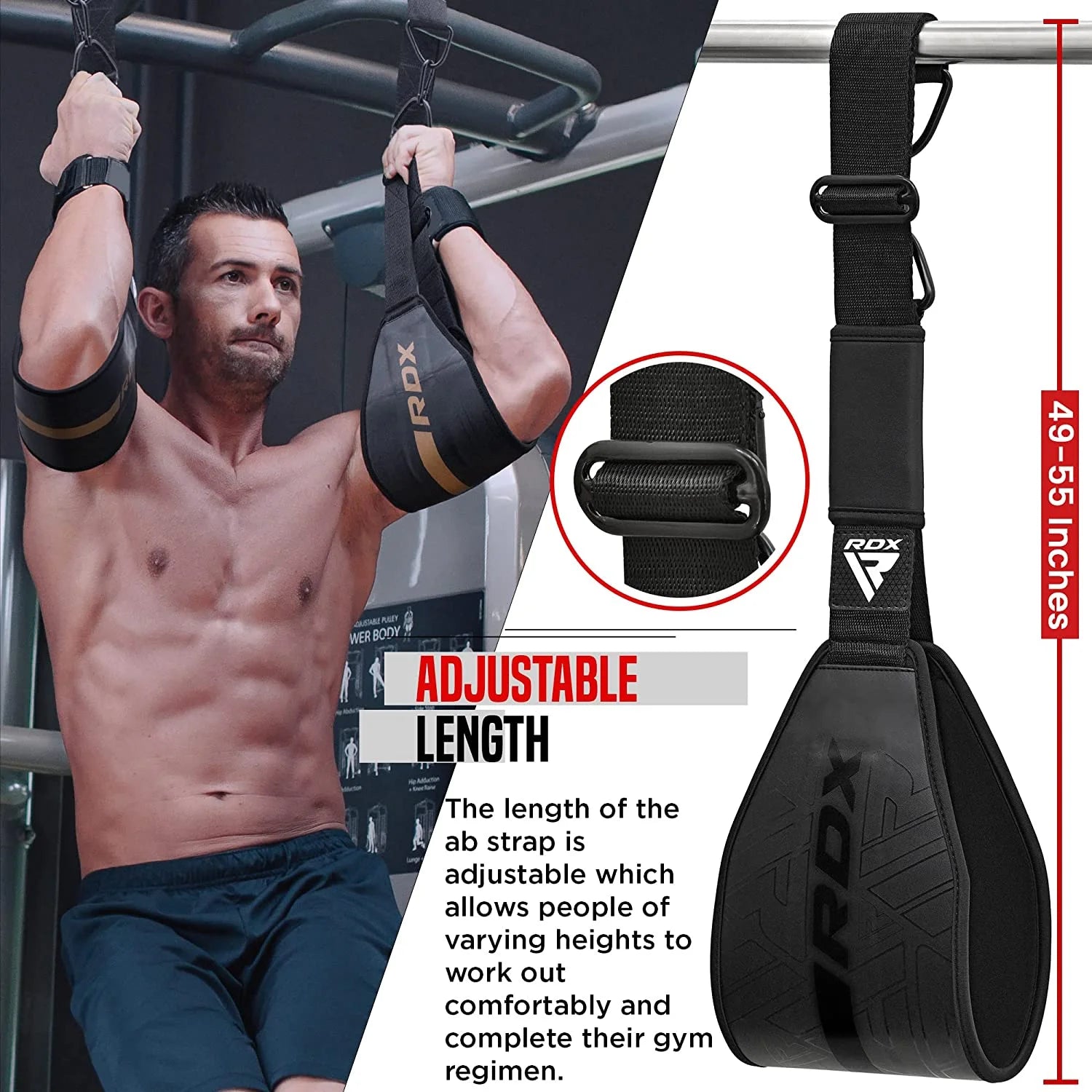 Hanging AB Straps with Steel D-Rings D240974