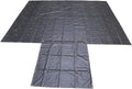 Heavy Duty 24 Feet x 18 Feet Black Lumber Tarp with 8 Foot Drop and Flap H621561