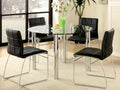 Glass Top Round Dining Table D549