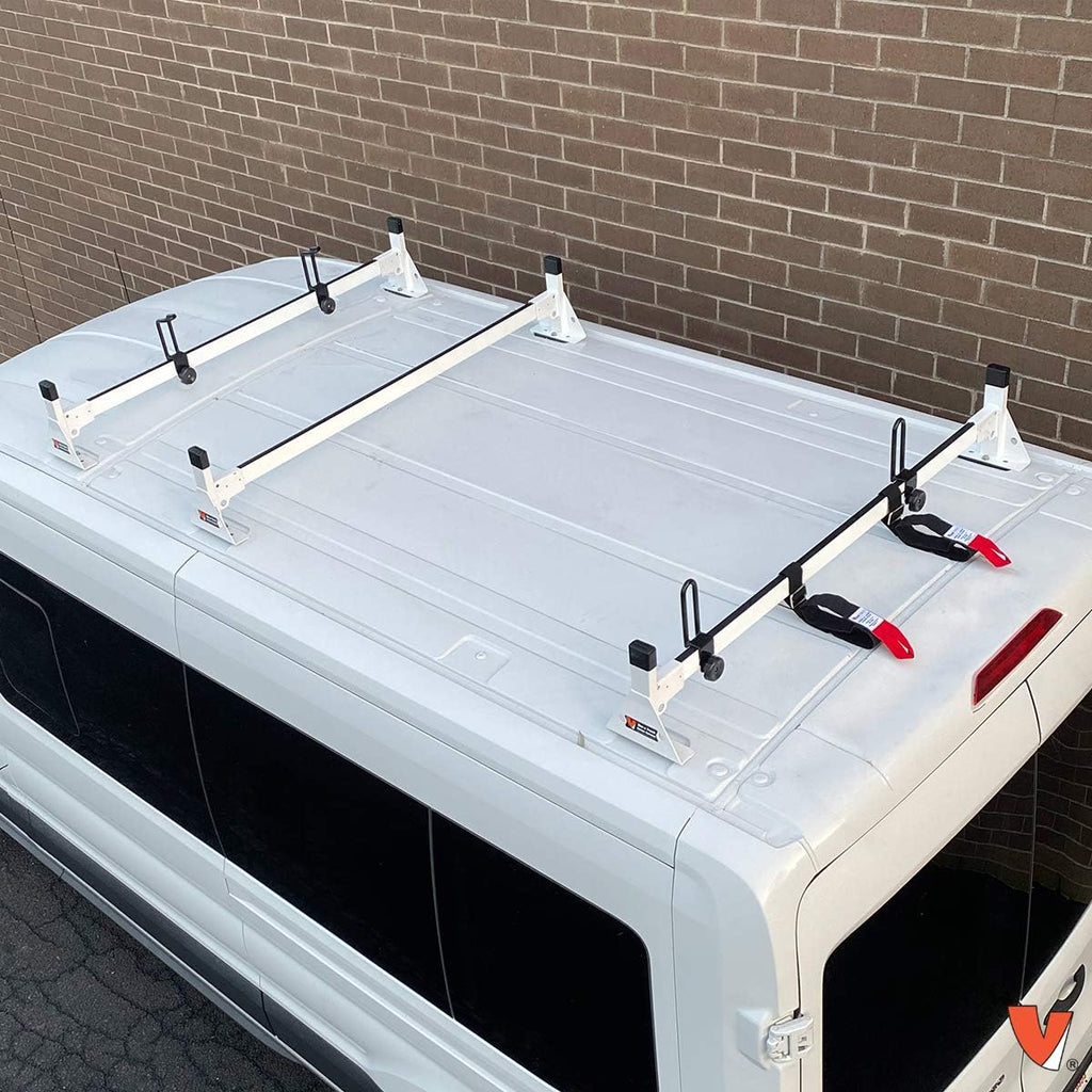 Low Profile 54 Bars Steel White Roof Rack H3308