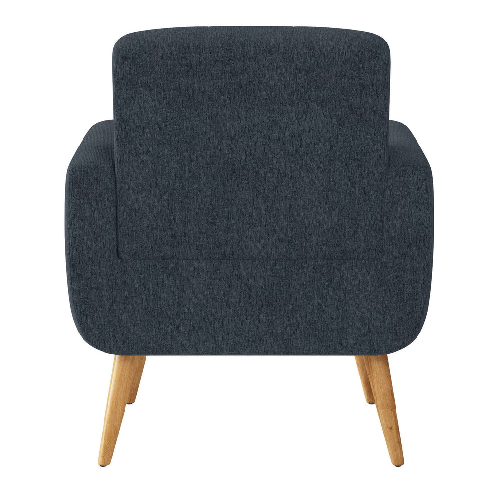 Chenille Blue Armchair A7478