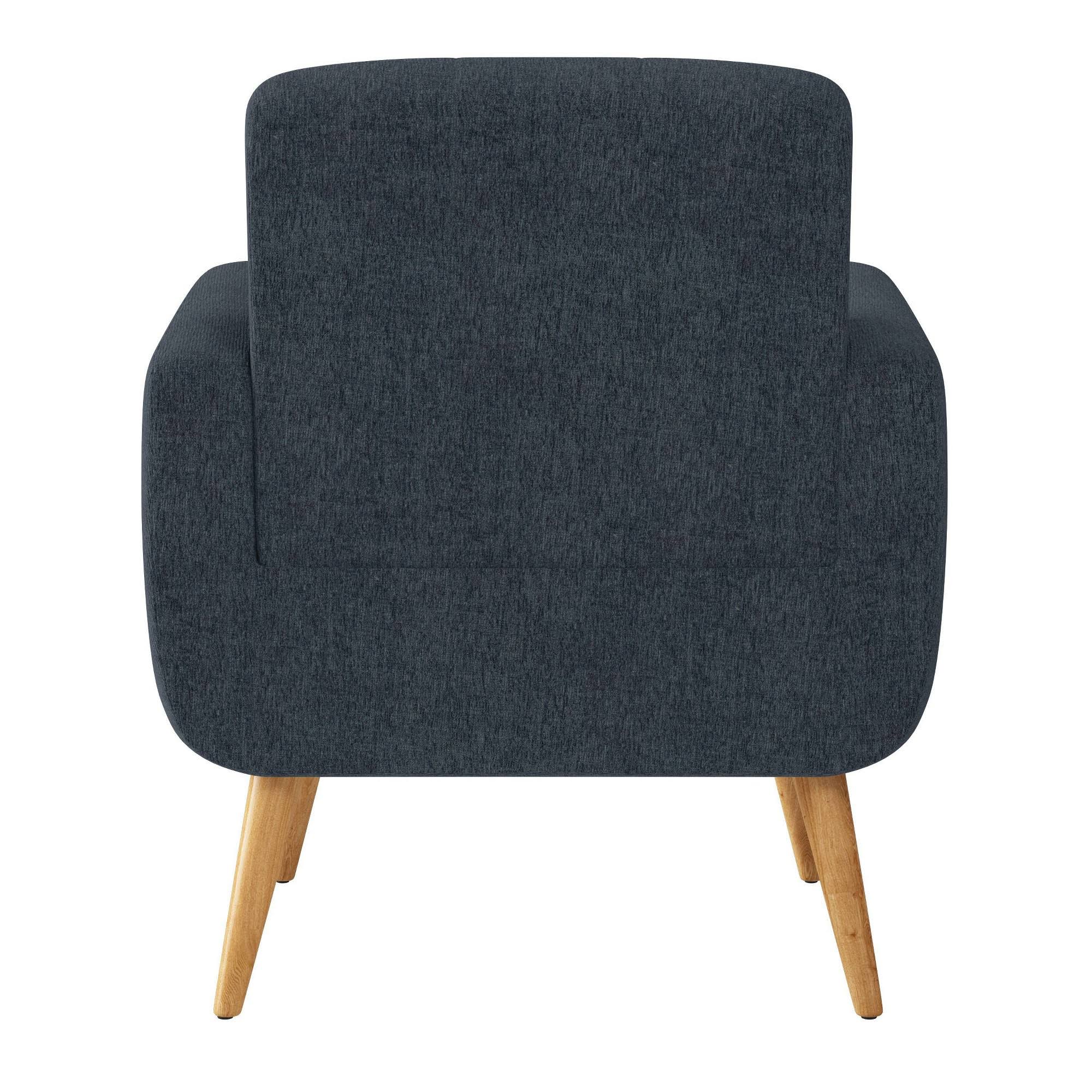 Chenille Blue Armchair A7478