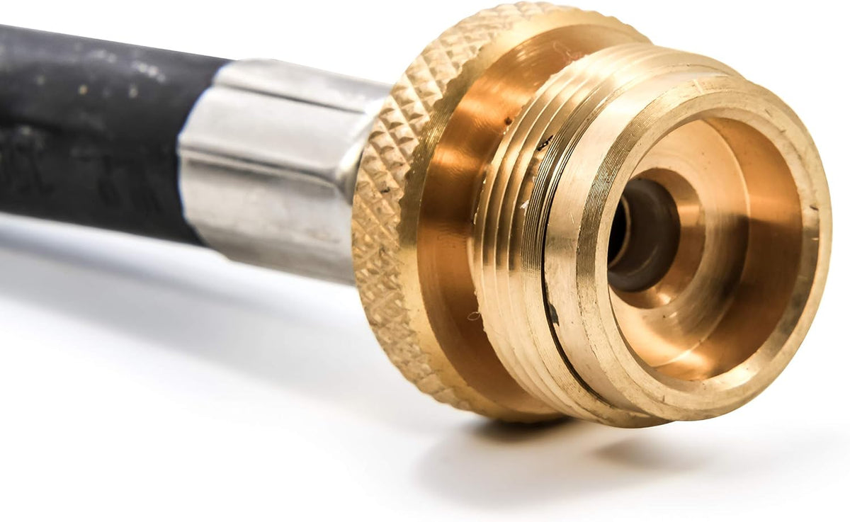 Camco Propane Brass 4 Port Tee with 5ft and 12ft Hoses F44236