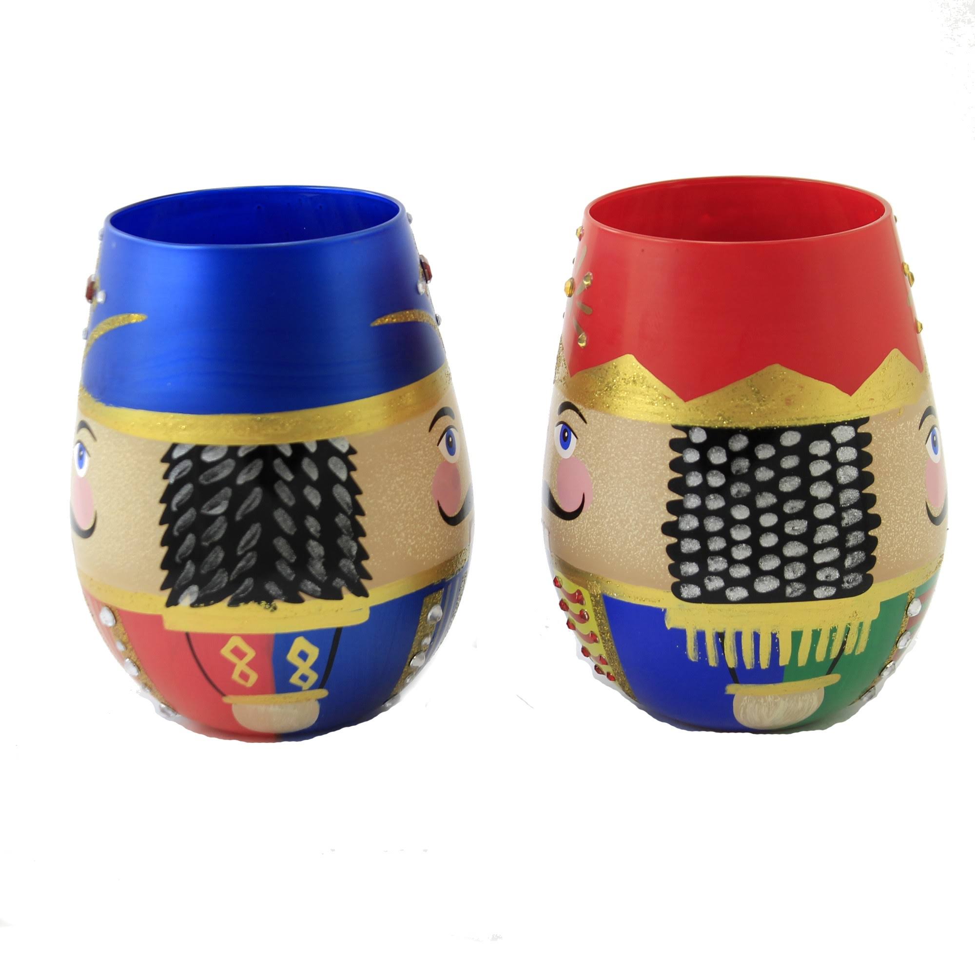 2 Piece Stemless Wine Glass Set V327