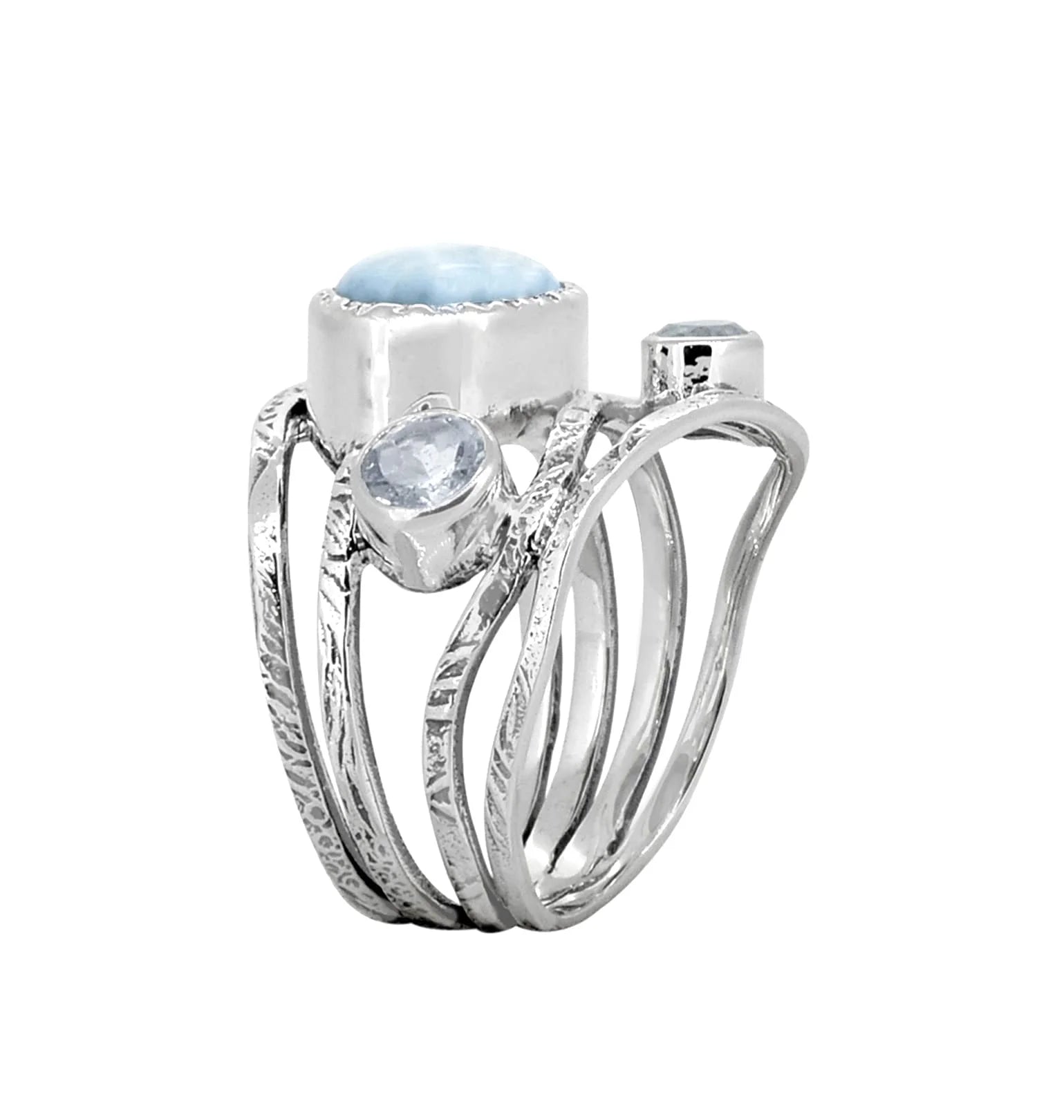 Antique Three Stone Bypass Ring K211936