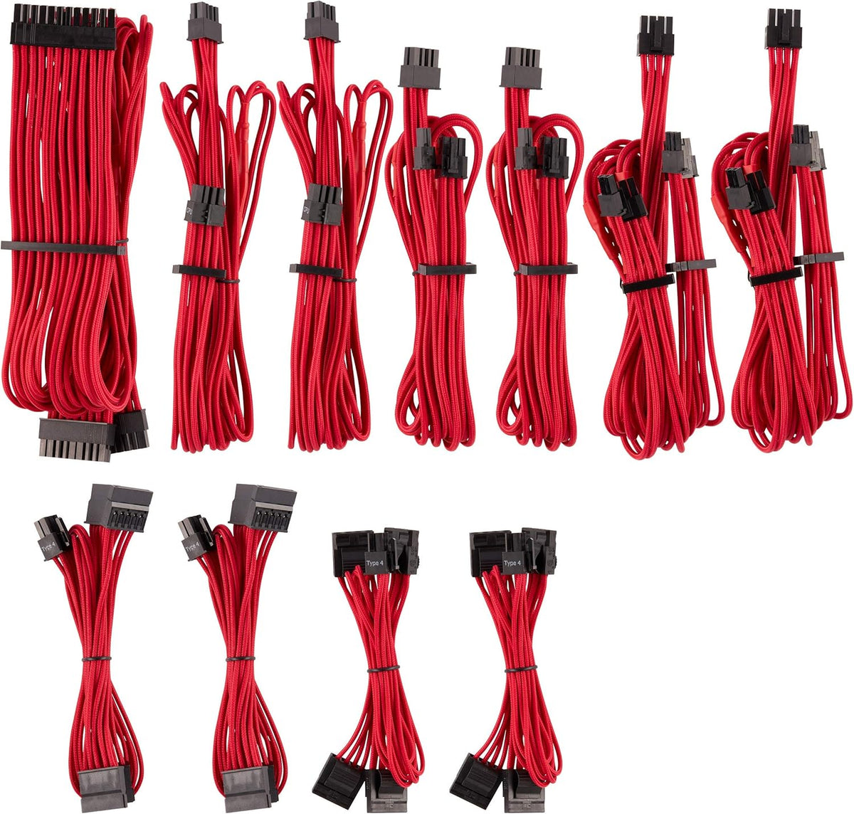 Blue Individually Sleeved PSU Cables Pro Kit N5450