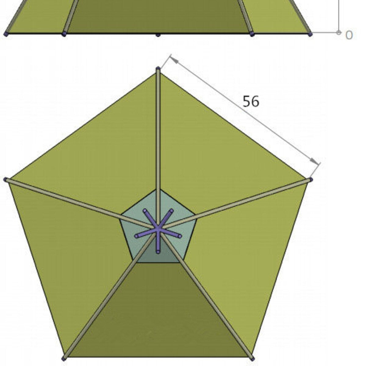 8' Extra Large Teepee Play Tent K737