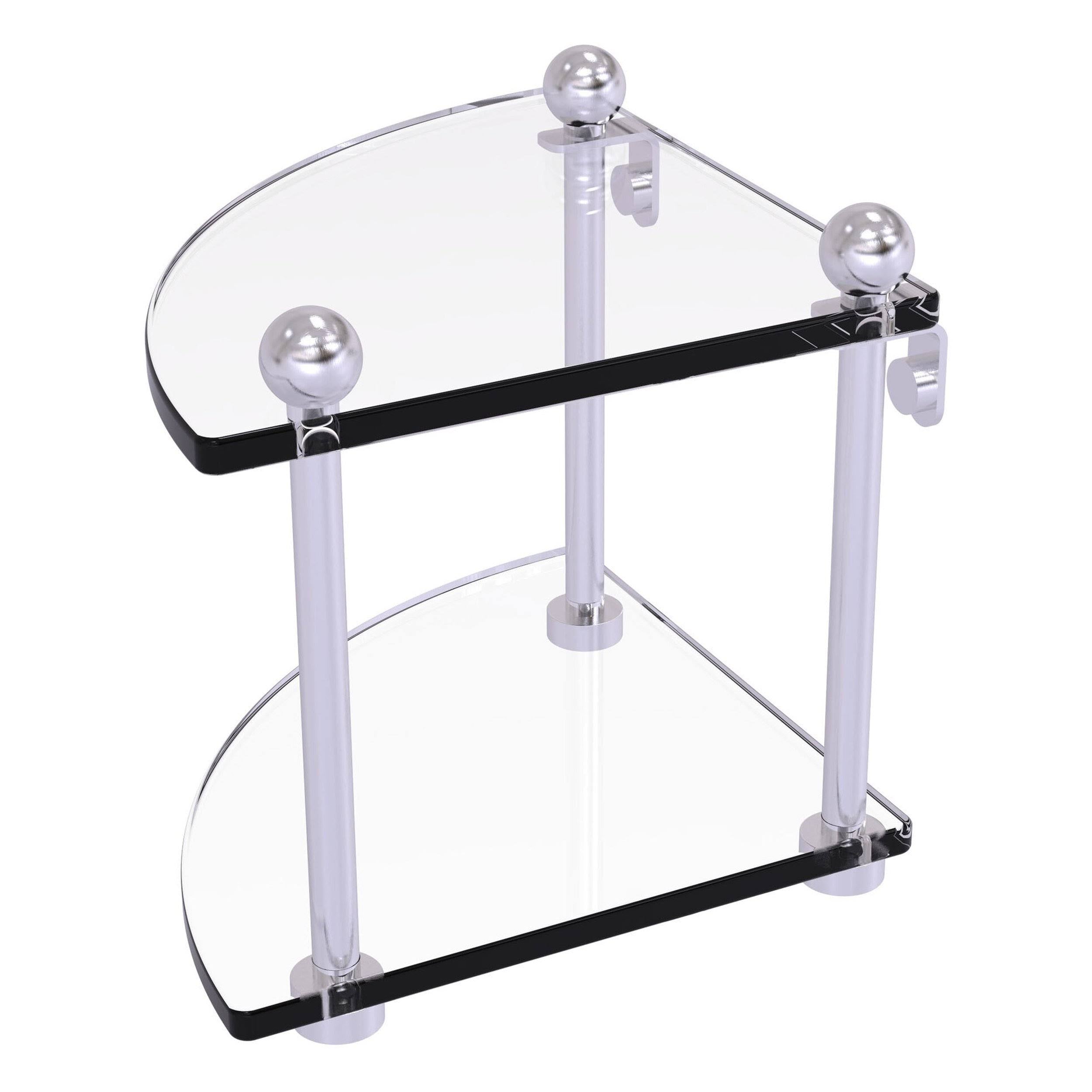 Clear Two-Tier Corner Shelf O284972