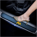4Pcs Car Door Sill Scuff Plate Cover Carbon Fiber Sticker red I4010