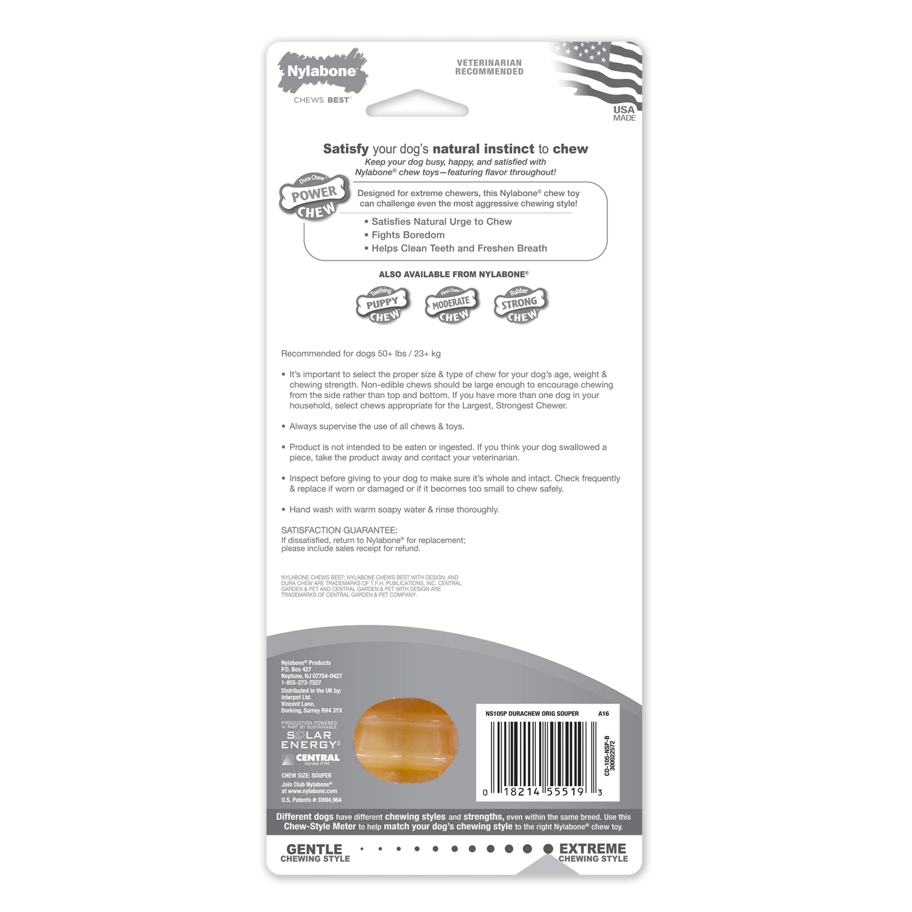 Power Chew Flavored Durable Chew Toy for Dogs X-Large (1 Count) E6515