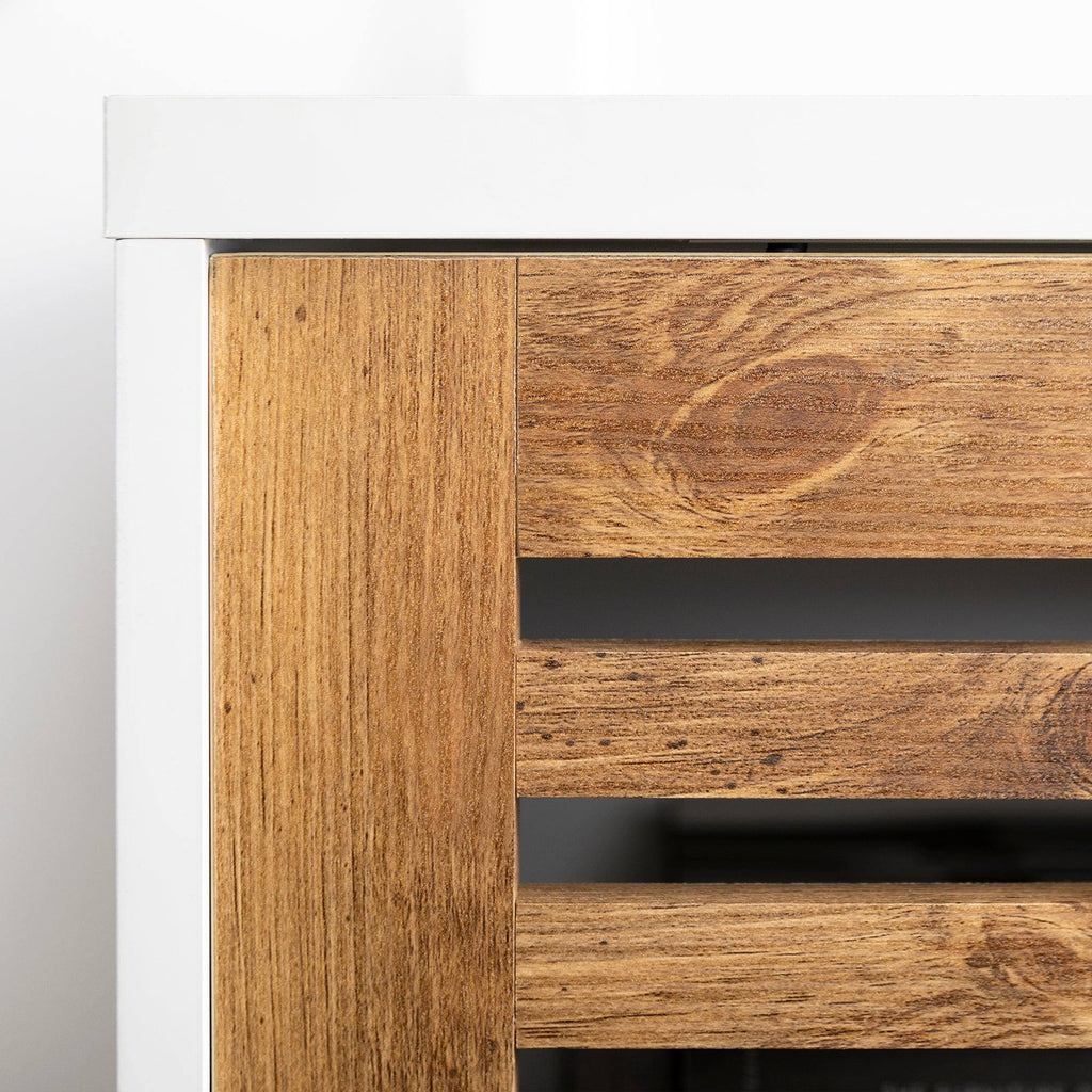 Sliding Door TV Console - Grey Wash R123231