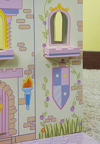 Wooden Fairytale Castle on Lazy Susan I2136