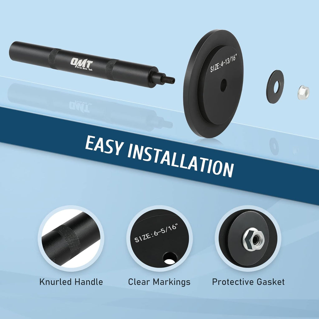 Truck Hub Seal Installer Kit, Heavy Duty Seal Drivers, Set of 5 F81239