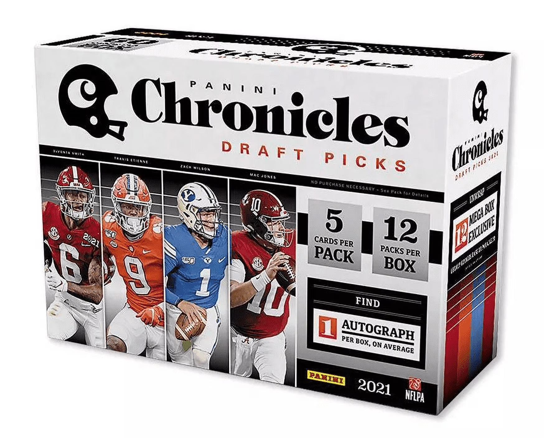 2021 Panini NFL Chronicles Draft Pick Football Trading Card Mega Box C889511