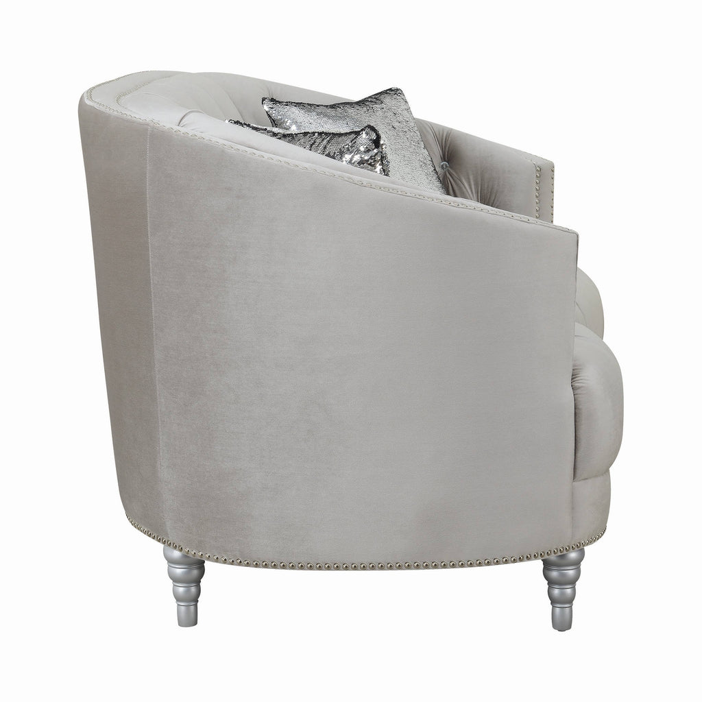 Grey Fabric Chair Y15092