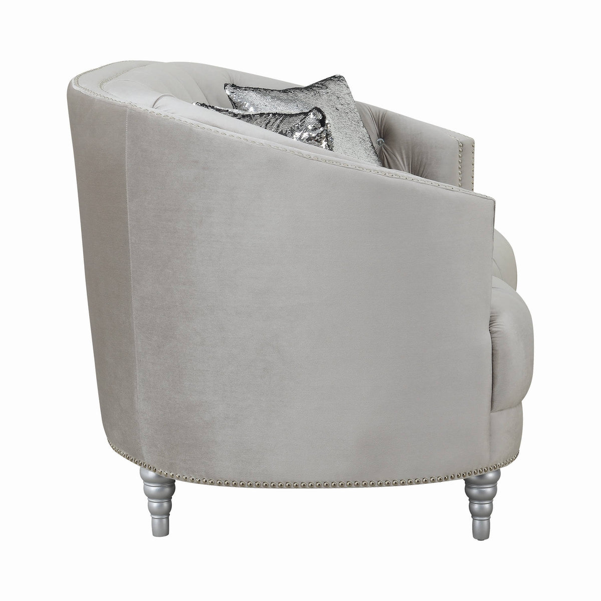 Grey Fabric Chair Y15092