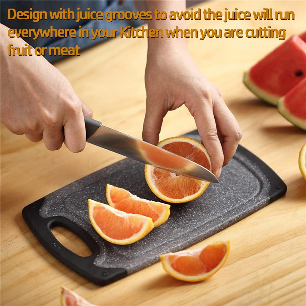 Set of 3 Cutting Boards with Juice Grooves & Carrying Handle M6846