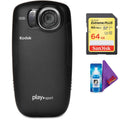 Black Video Camera with Pro Memory Card I17755