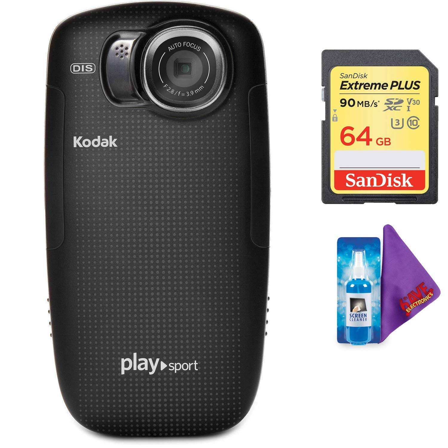 Black Video Camera with Pro Memory Card I17755