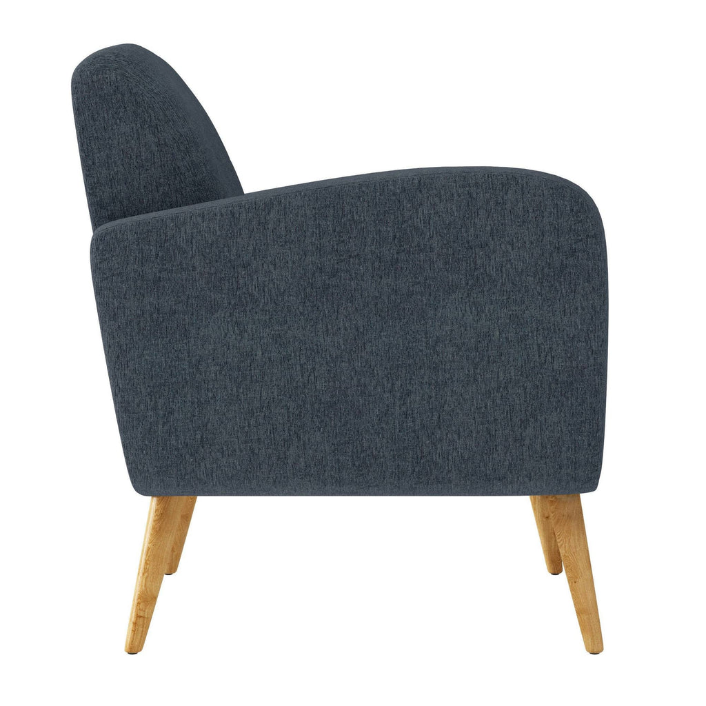 Chenille Blue Armchair A7478