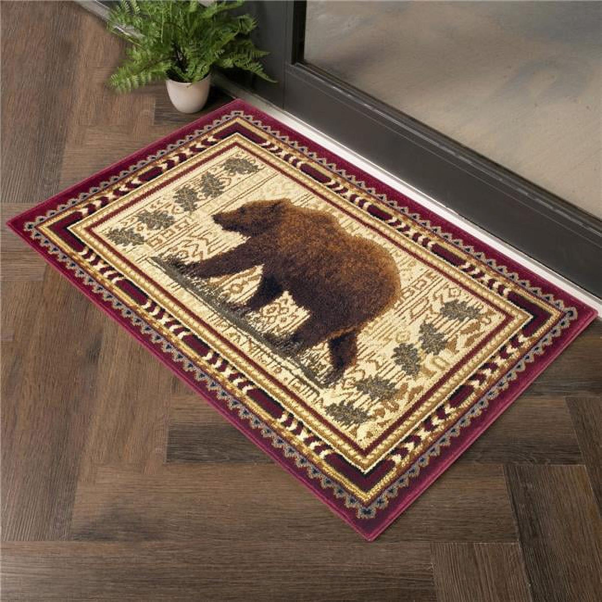 Red Rectangle Rug Y67380