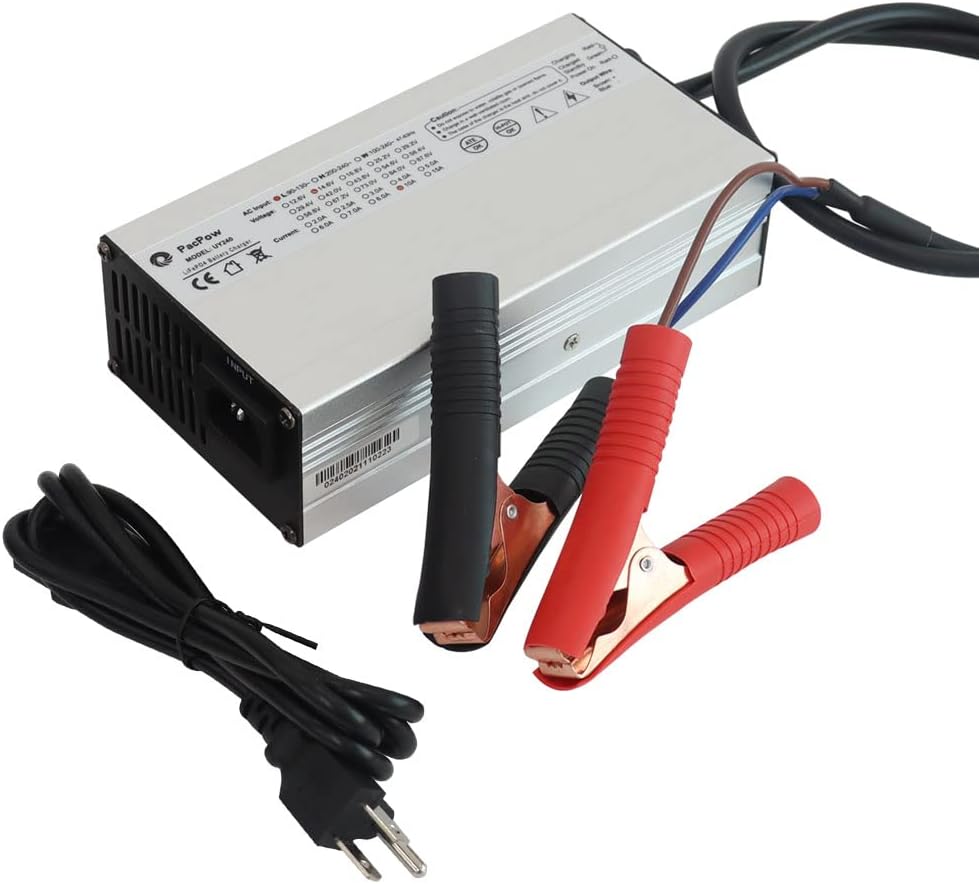 14.6V 10A AC/DC Battery Charger for 12.8V Lithium Iron Phosphate Battery, Pack of 2 V206