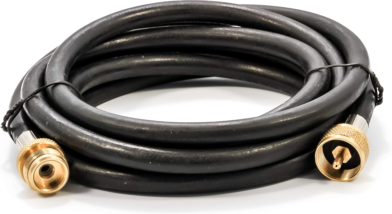 Camco Propane Brass 4 Port Tee with 5ft and 12ft Hoses F44236