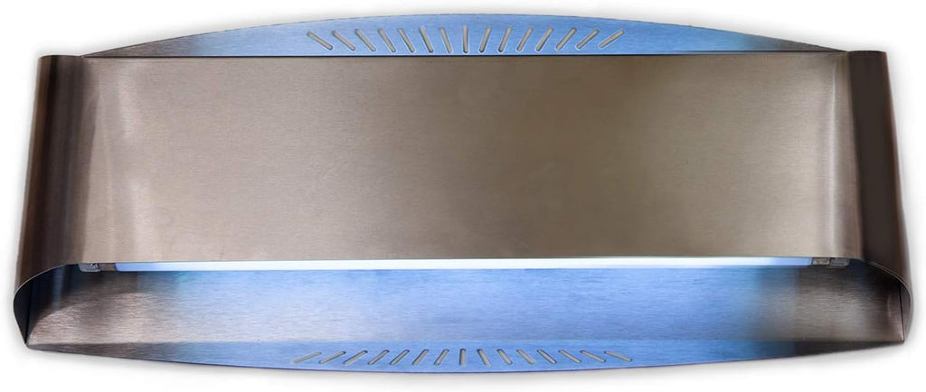 Decorative Insect Light Trap Wall Sconce UV Fly Light Trap Lamp, Stainless Steel, 24” x 9” x 4” T55888