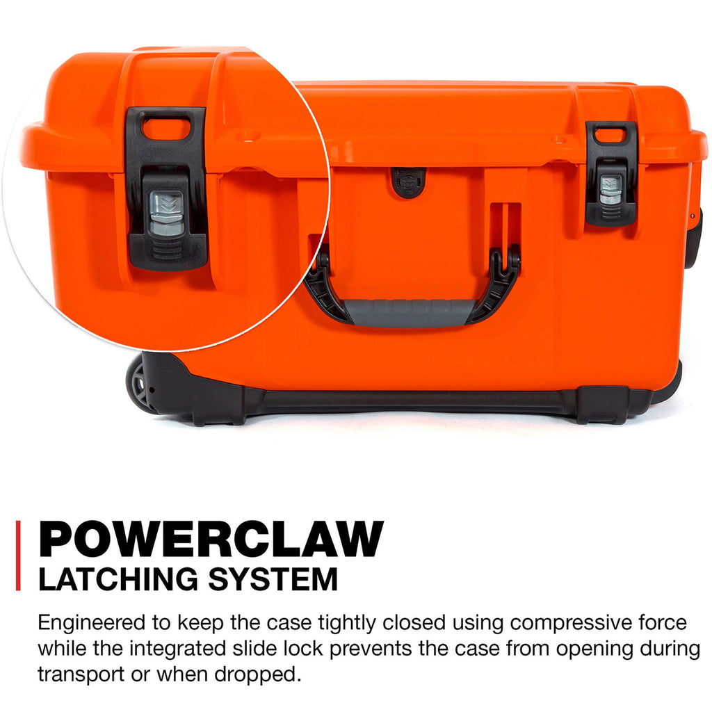 938 Hard Wheeled Case with Divider Set (Orange) P318