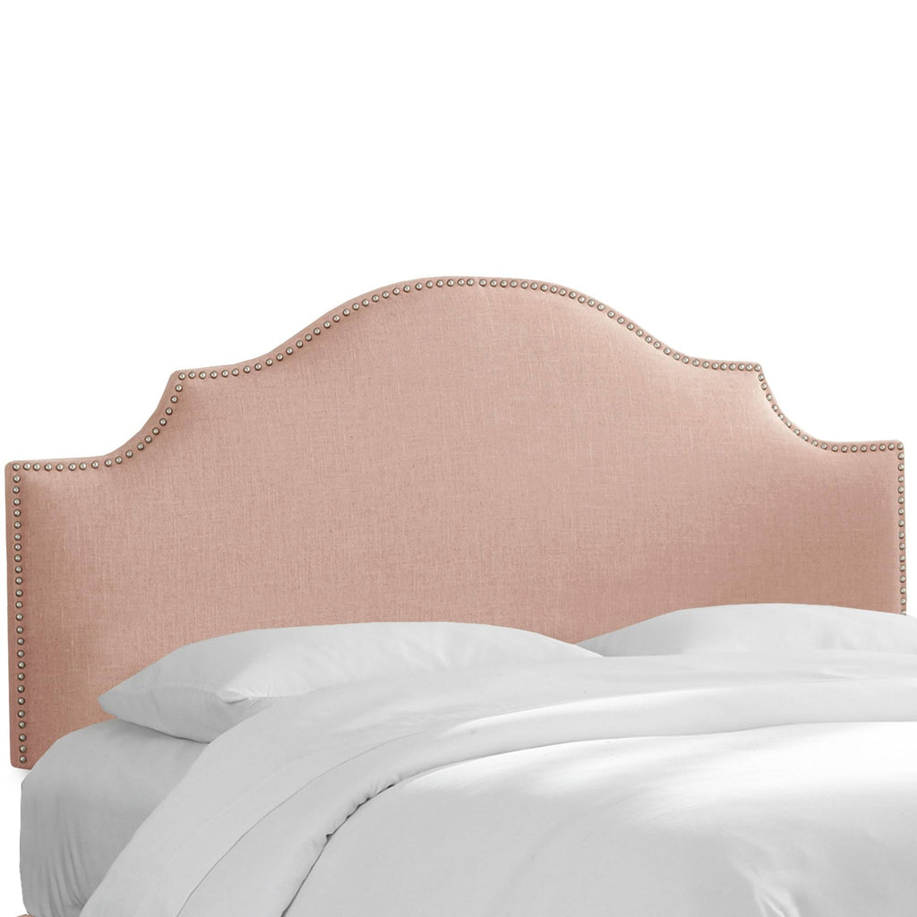 Linen Blush King Notched Headboard F12845
