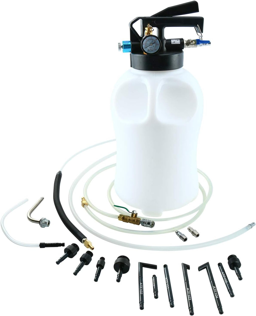 10L Pneumatic Air Oil Extractor Pump with 14pcs ATF Adapter W788