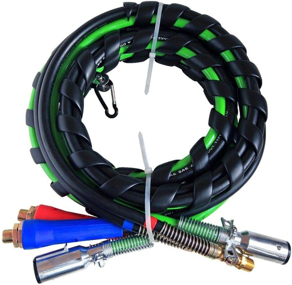 12 Ft 3-in-1 ABS Electrical and Rubber Air Line Hose Assemblies Z628